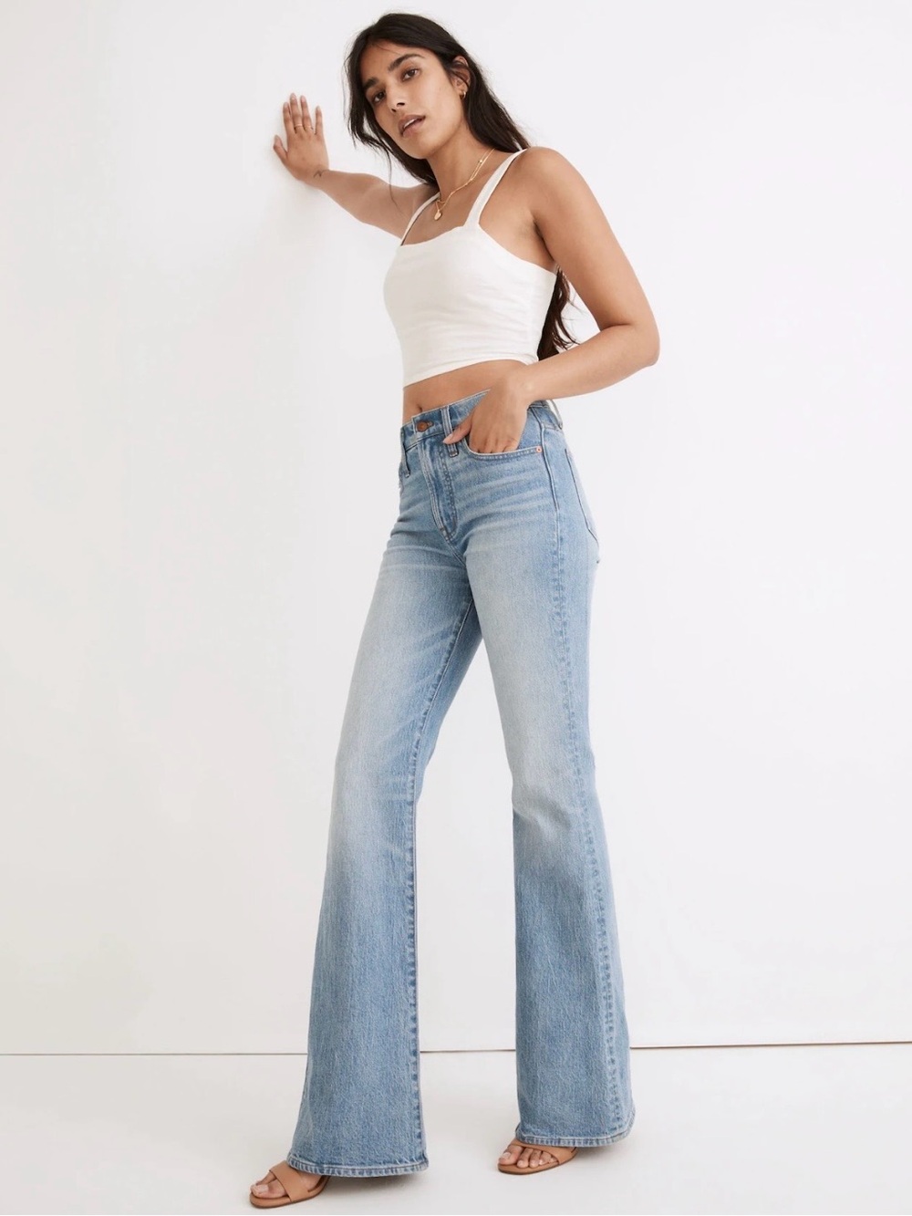 Madewell Perfect Vintage Flare Jeans 30 Delavan High Rise Denim